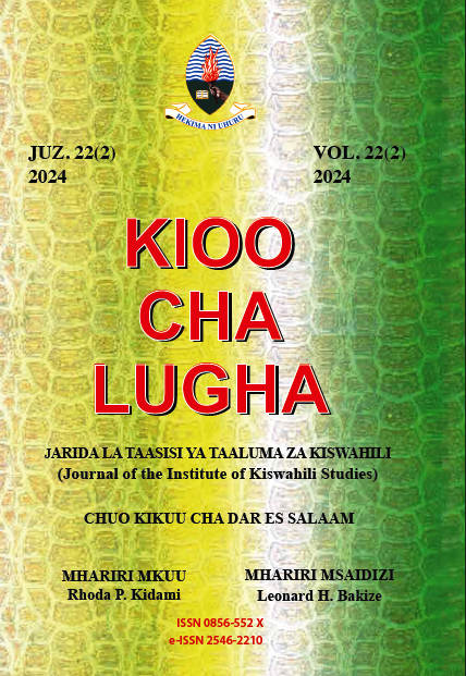 					View Vol. 22 No. 2 (2024): Kioo cha Lugha
				